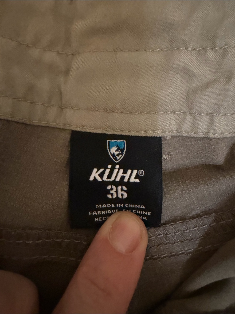 Kuhl Men's Flat Front Shorts — Light Taupe - Picture 3 of 3